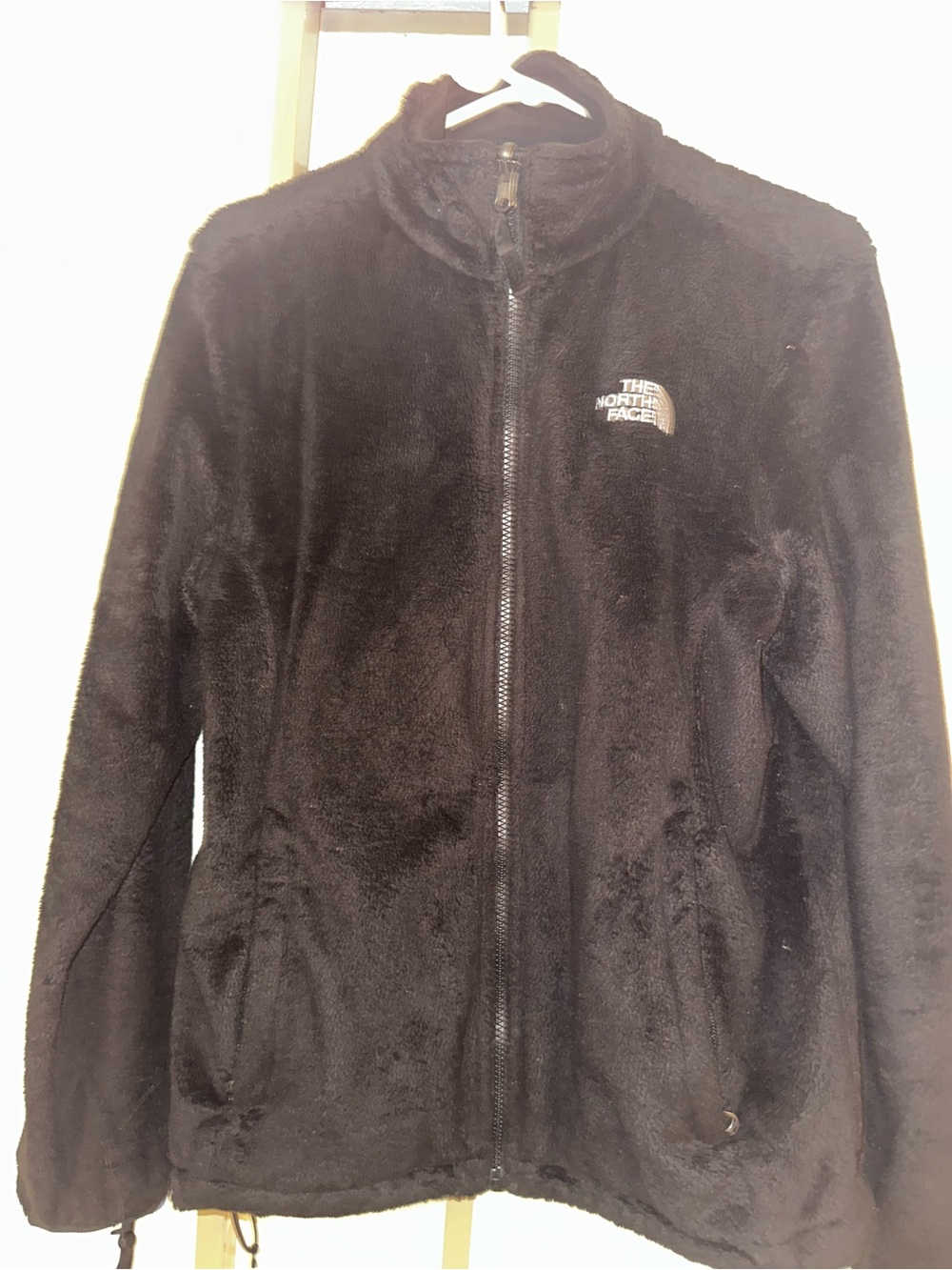 The North Face Black Plush Teddy Fleece Full-Zip Jacket